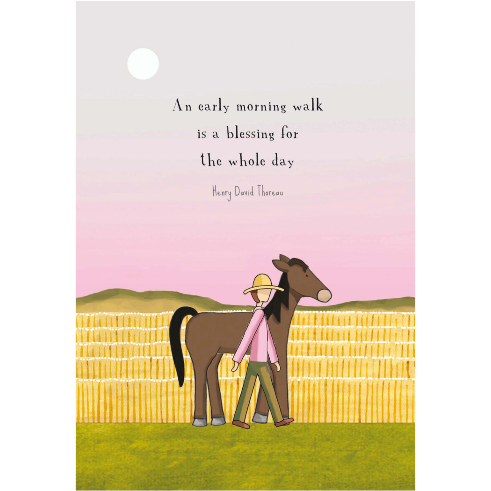 An Early Morning Walk Greeting Card