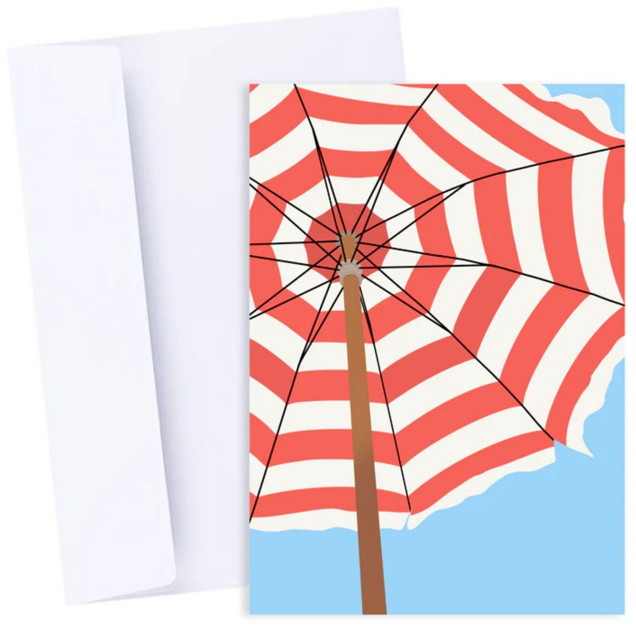 Beach Umbrella Greeting Card