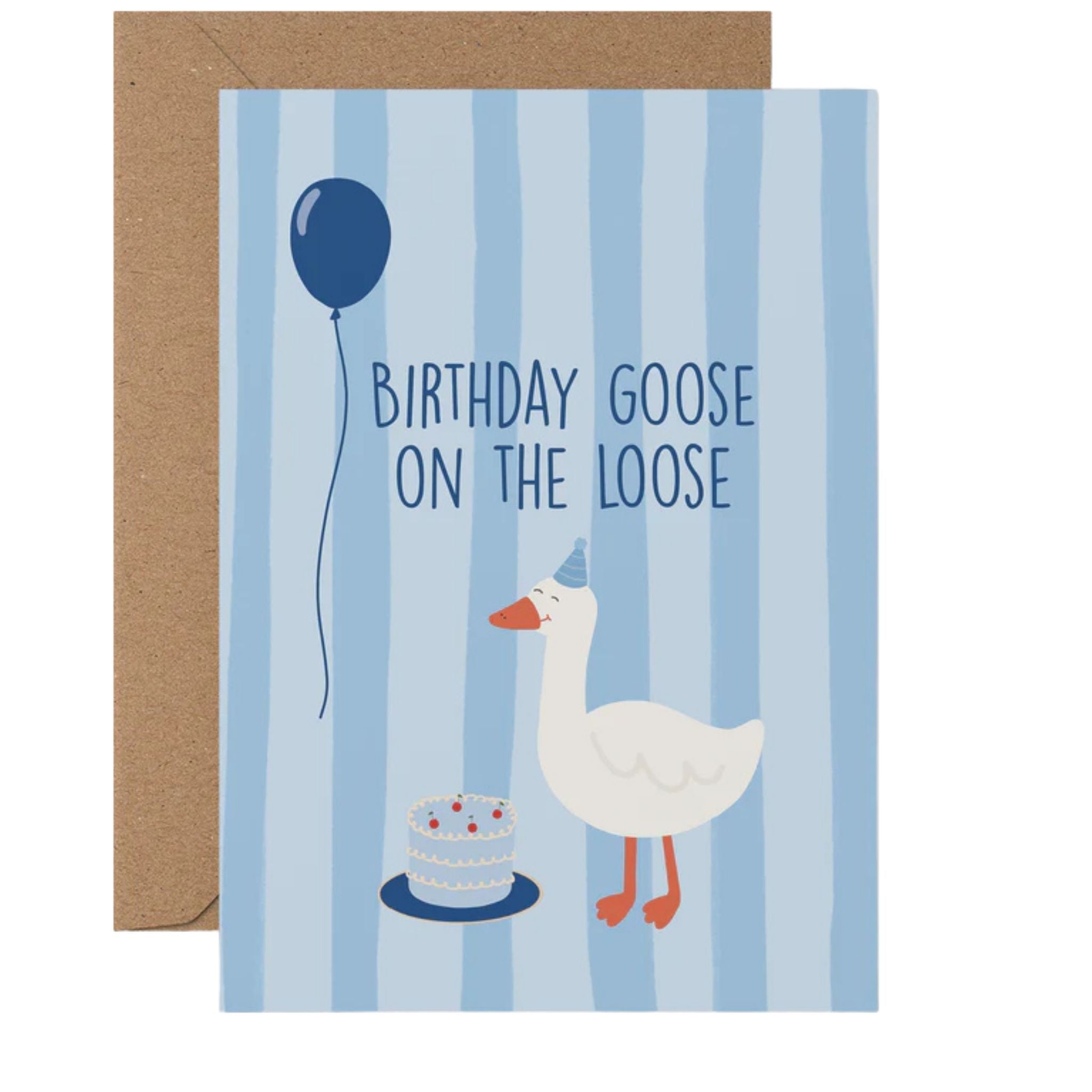 Birthday Goose Greeting Card