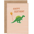Dinosaur Happy Birthday Greeting Card