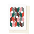 Feathers Geometric Design Greeting Card