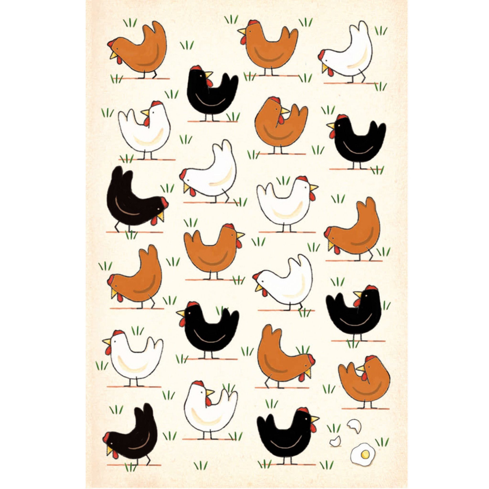 Free Range Eggs Greeting Card