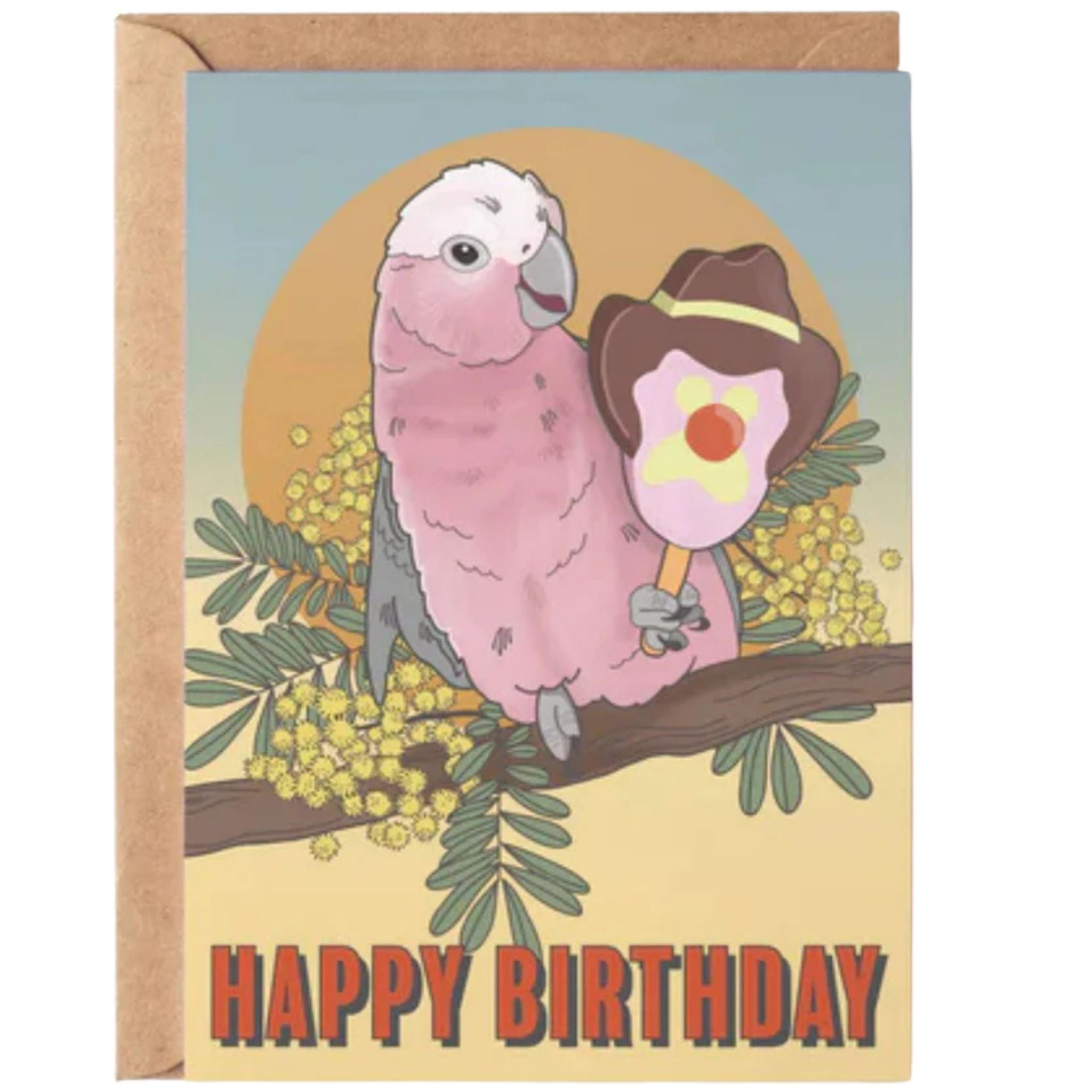 Galah Birthday Greeting Card