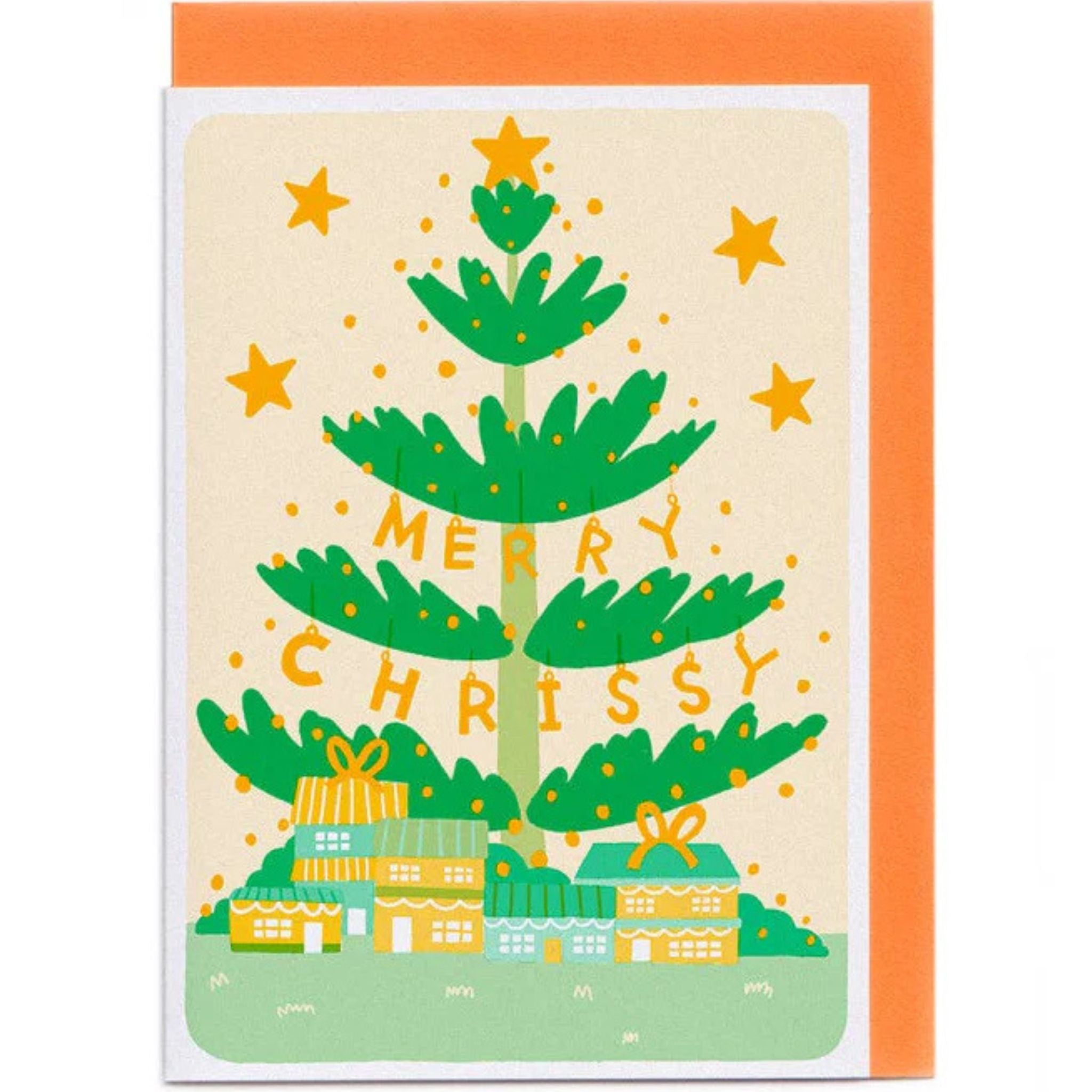 Giant Chrissy Tree Greeting Card