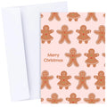 Gingerbread Man Merry Christmas Holiday Greeting Card