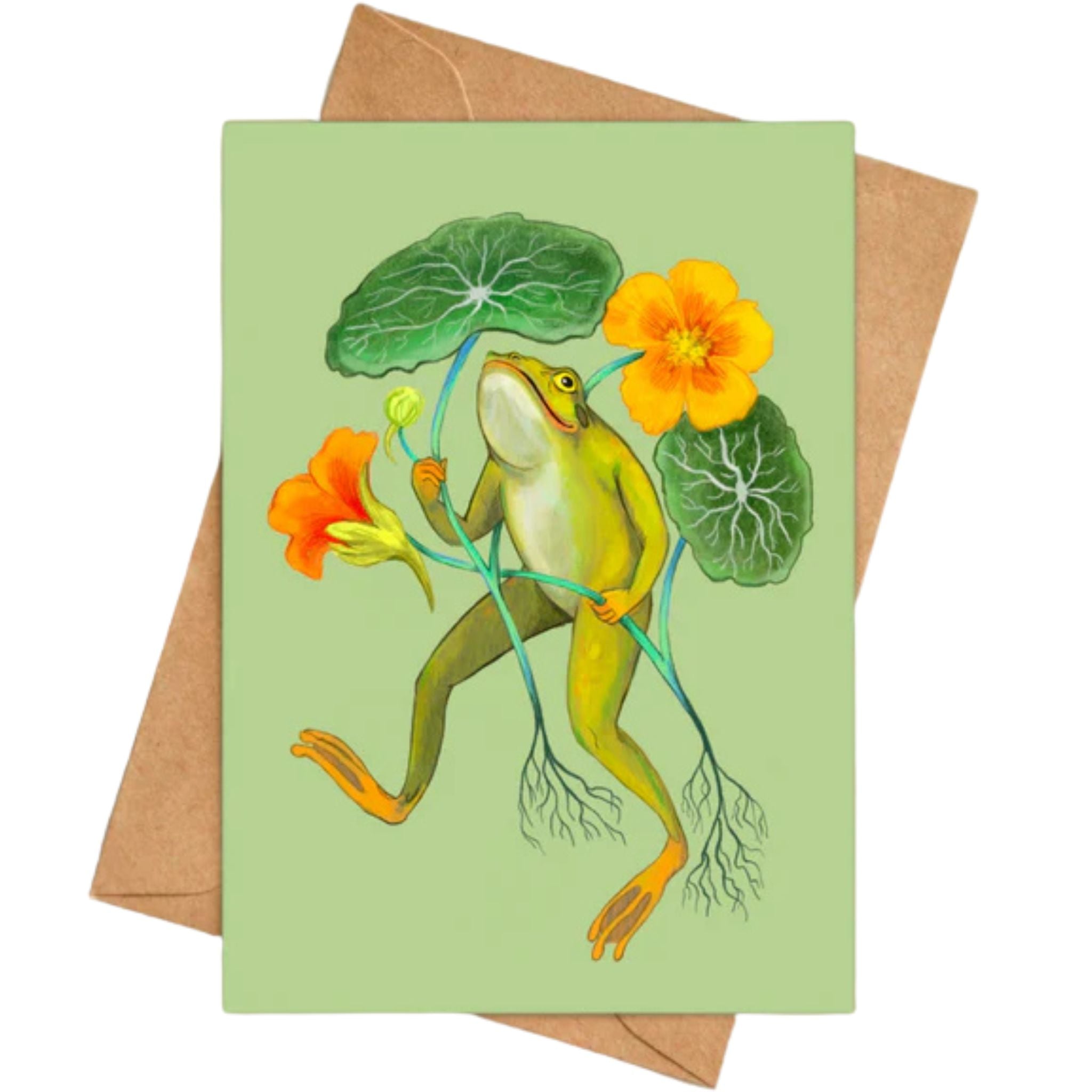 Happy Frog Greeting Card