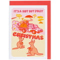 Hot But Jolly Christmas Holiday Greeting Card
