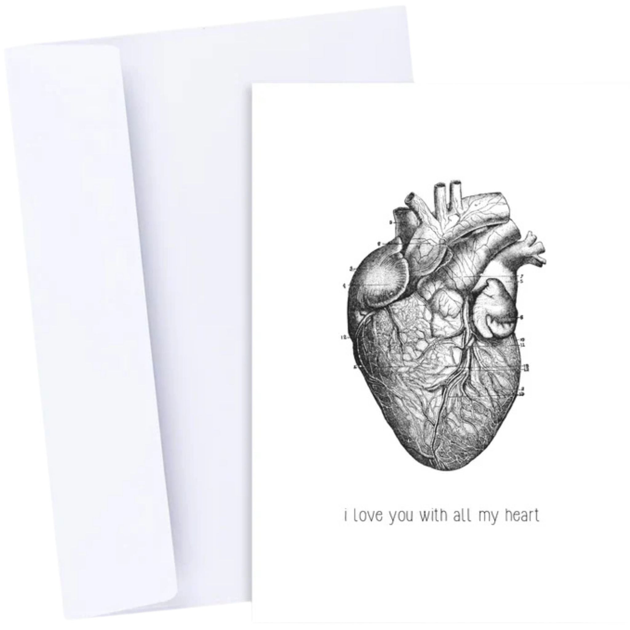 I Love You With All My Heart Greeting Card