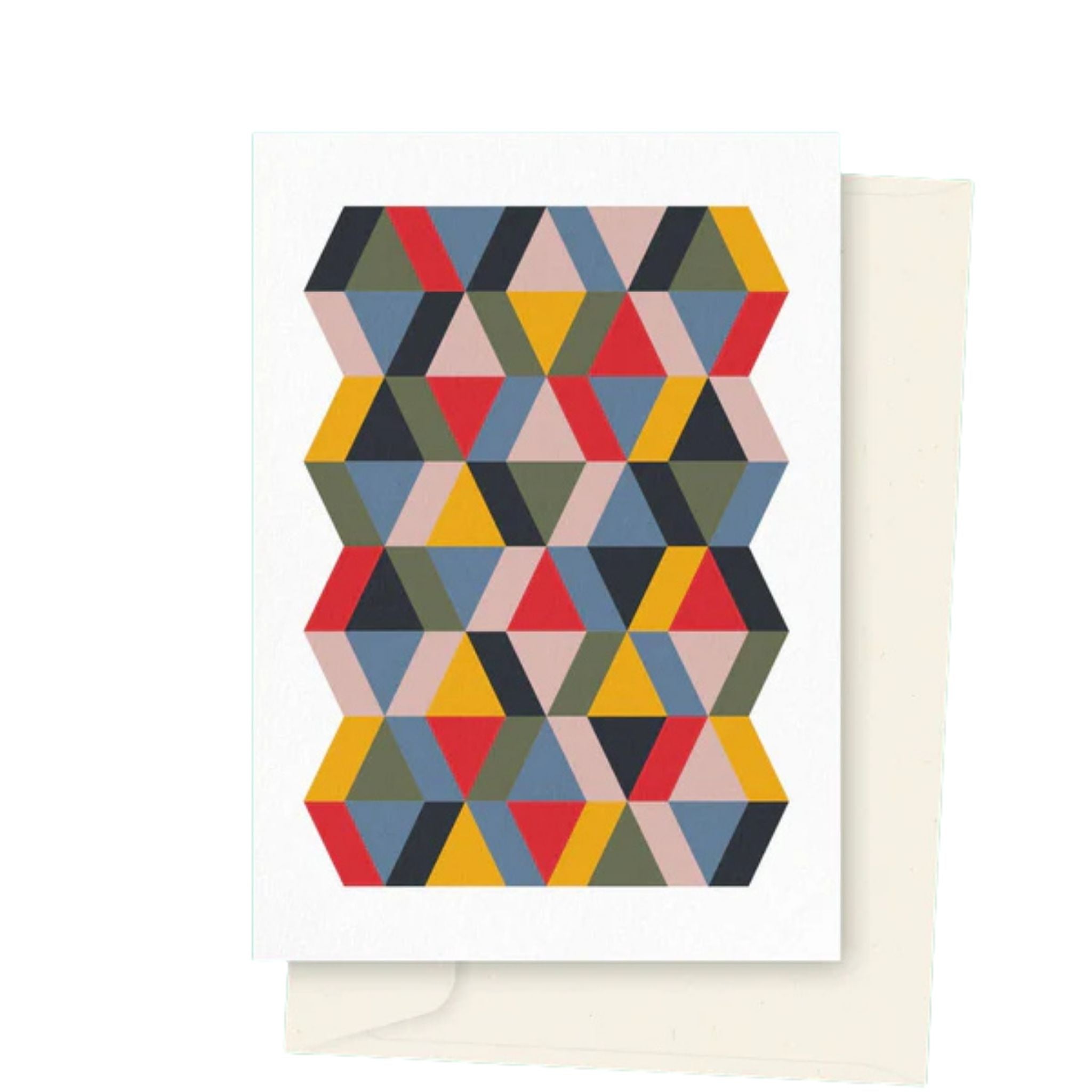 Pineapple Geometric Design Greeting Card