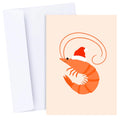 Prawn Christmas Holiday Greeting Card