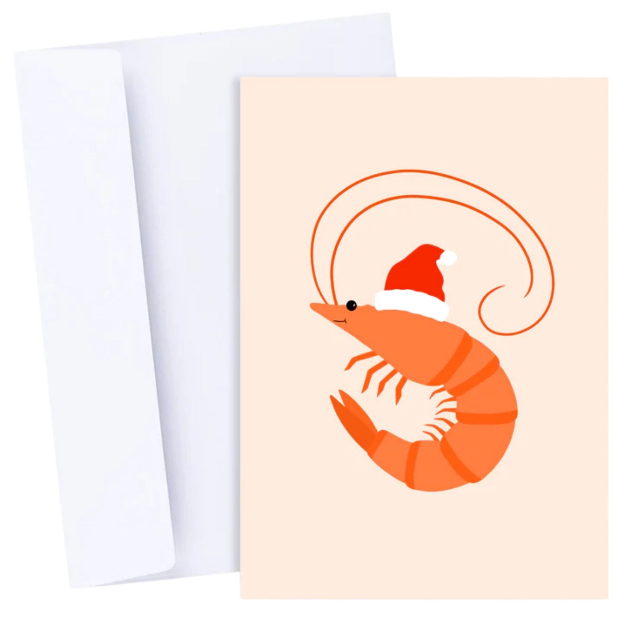 Prawn Christmas Holiday Greeting Card