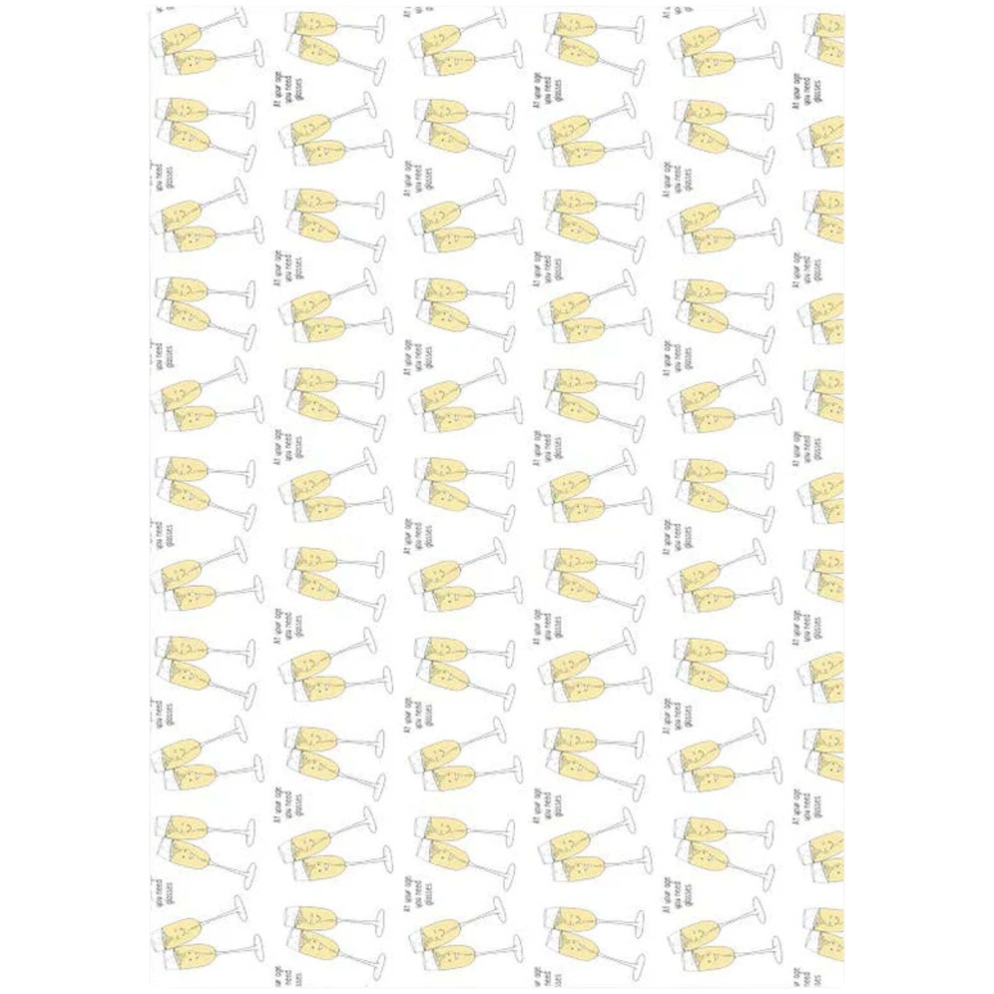 Punny Glasses Wrapping Paper