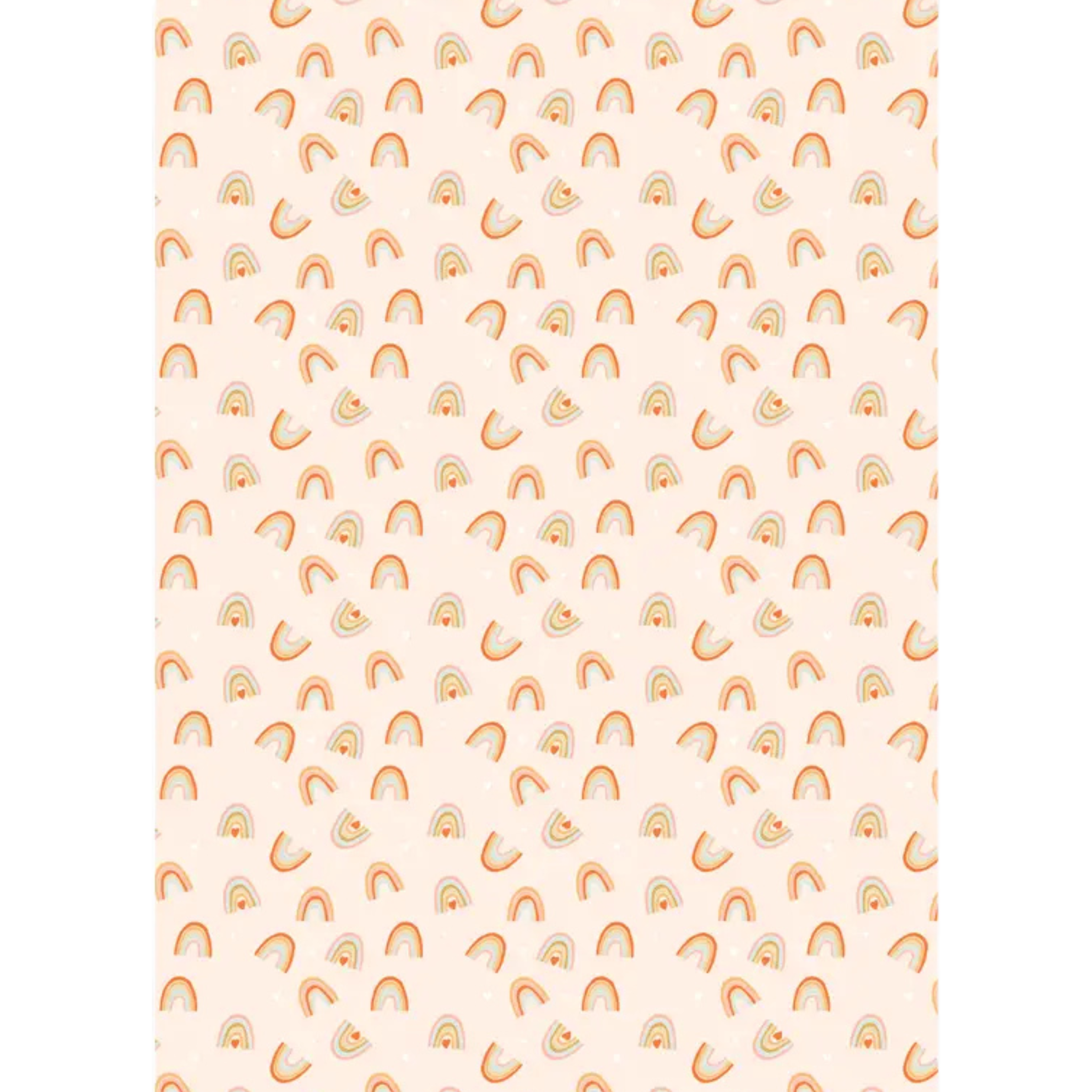 Rainbows & Hearts Wrapping Paper
