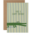 Snappy Birthday Crocodile Greeting Card