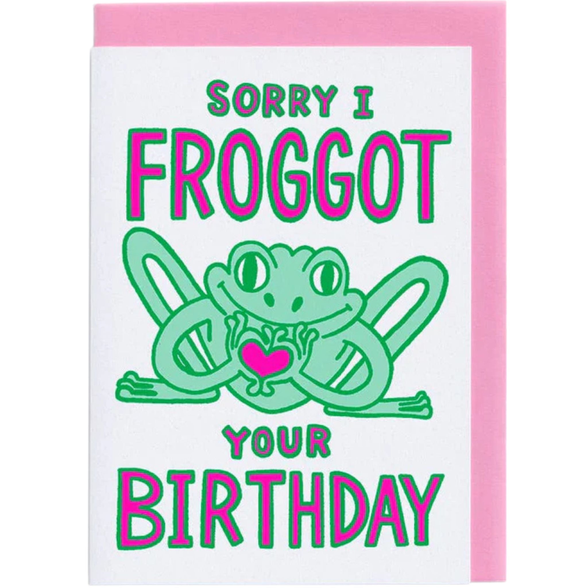 Sorry I Froggot Greeting Card