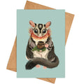 Sugar Glider Teatime Greeting Card