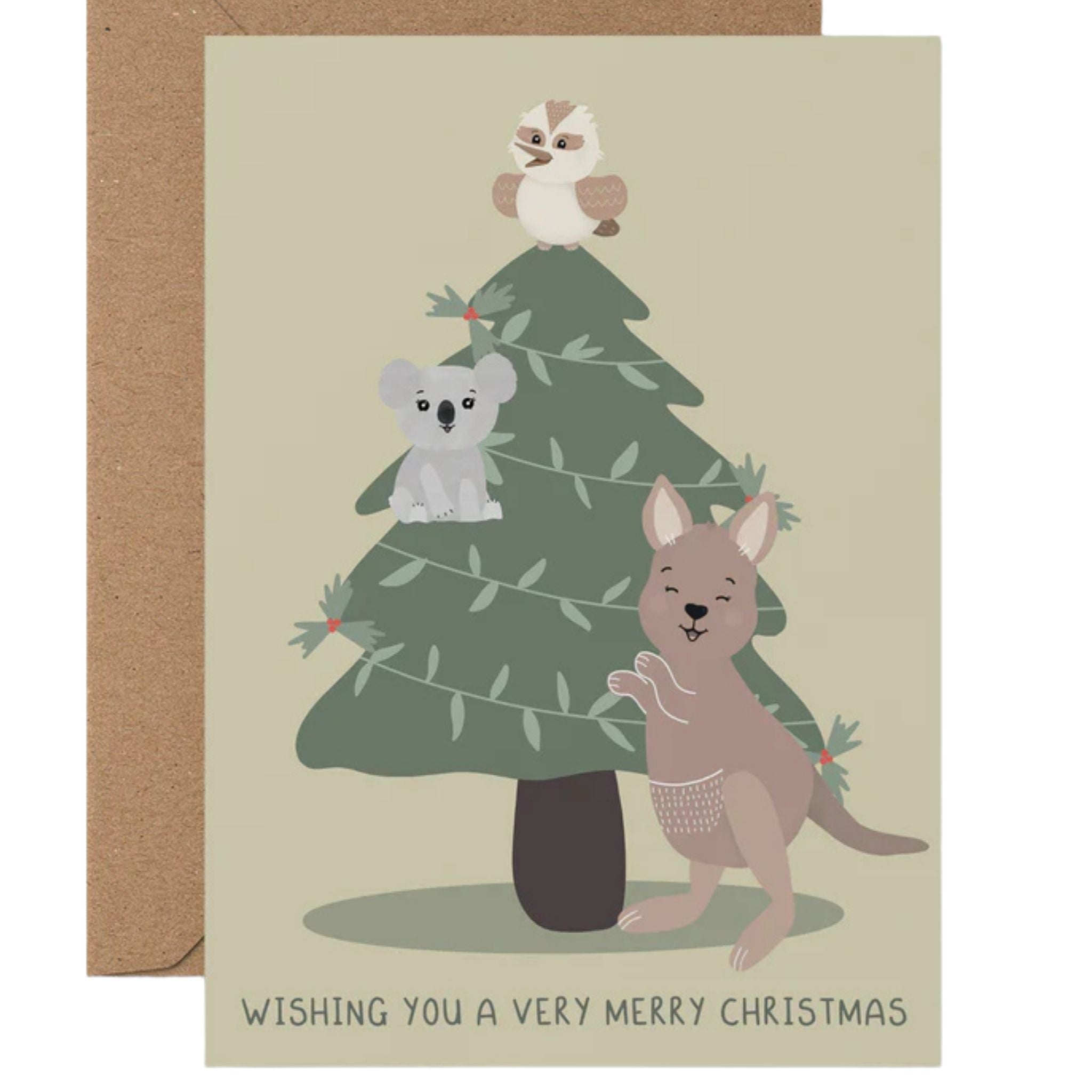 Trio Tree Greeting Card